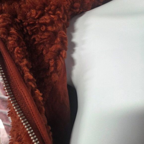 Women's EXPRESS Full Zip Sherpa Teddy Jacket XS/Small - Picture 7 of 7